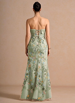 Vestido Verde Claro Maxi Beabea image2