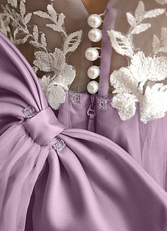 Azazie Mixie Flower Girl Dresses Wisteria Ball-Gown Lace Dress image8