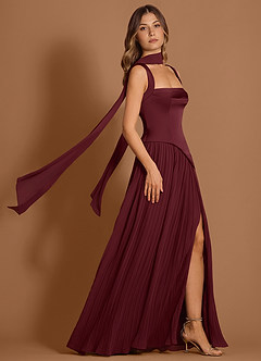 Stephanie Wine Maxi Dress image3
