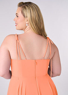 Barbie ♥ Azazie Bridesmaid Dresses Sunset A-Line Bow Chiffon Dress image10