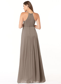 Azazie Annabelle Abiti da damigella d'onore premaman Abito A-Line con Scollo a V a Pieghe Maglia Floor-Length image2