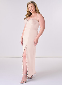 Barbie ♥ Azazie 신부 들러리 드레스 쉬스 쉬폰 발목 길이 드레스 image9