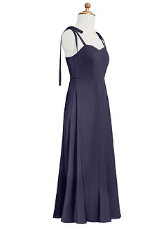 Azazie Rosey Junior A-Linie Herzausschnitt Stretch-Satin Kleid Sturm image11