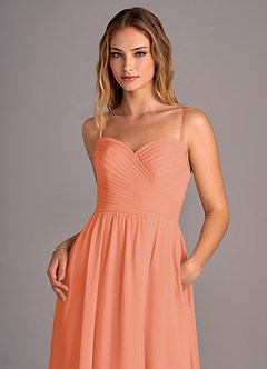 Azazie Joni Bridesmaid Dresses Sunset A-Line Strapless Chiffon Convertible Dress image2