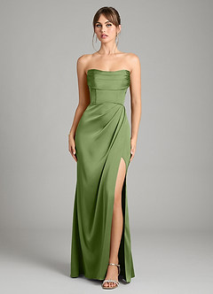 Azazie Johana Bridesmaid Dresses Juniper Mermaid Off the Shoulder Stretch Satin Convertible Dress image9