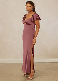 Christian Siriano Bridal for Azazie 1005 Bridesmaid Dresses Amethyst Sheath Sweetheart Neckline Stretch Satin Dress image11