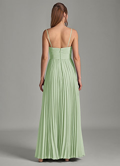 Azazie Chiana Abiti da Damigella Abito A-Line in Chiffon Senza Cinturino Verde Salvia image6