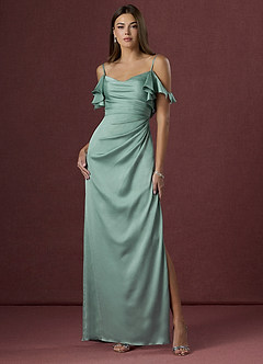 Serina Ice Blue Maxi Dress image1