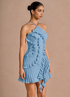 Robe Courte Bleu Brumeux Hatsu image6