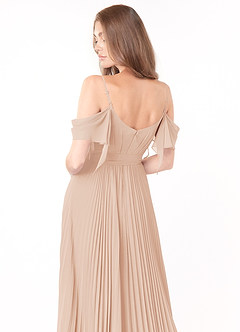 Azazie Lyney Final Sale English Rose A-Line Off the Shoulder Chiffon Dress image5