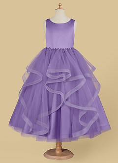 Azazie Sofia Flower Girl Dresses Tahiti A-Line Beaded Tulle Dress image5