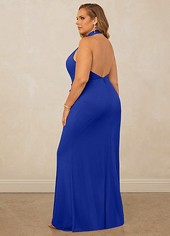 Christian Siriano Bridal for Azazie 1018 Final Sale Cabernet Sheath Pleated Mesh Dress image13