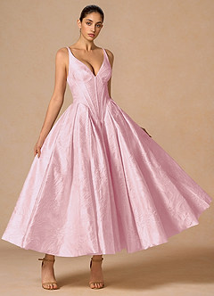 Maxi jurk Palisse Roze image4