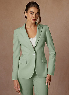 Kennedy Dusty Sage Refined Weave  Performance Blazer