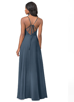 Azazie Everleigh Bridesmaid Dresses Neptune A-Line Sweetheart Pleated Chiffon Dress image3