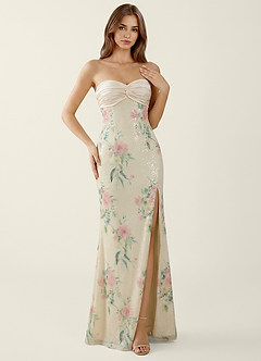 Serafina White Sequins Corset Mermaid Prom Dress image4