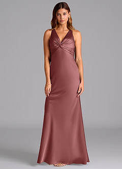 Azazie Hati Brudtärnklänningar Klä av Sjöjungfru i Stretch Satin Ametist image5