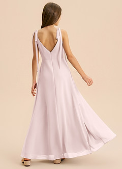 Azazie Izzy Junior Klä av A-Line i Chiffong Plisserad image2