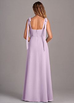 Azazie Debra Vestidos de madrinha de casamento Vestir Lilás Fosco de Chiffon de Linha A com com bolsos image3