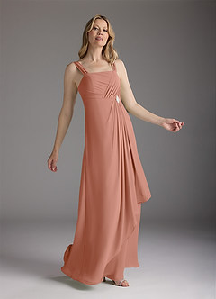 Azazie Weisz Mother of the Bride Dresses MAI TAI A-Line Square Neckline Pleated Chiffon Dress image4
