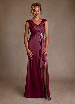Azazie Santa Monica vestidos de madre de la novia Vestido de Mora de Encaje de Corte en A image3