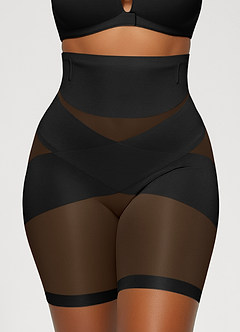 front Wide X-Shaped Tummy Control Ultra-Thin Shapewear Shorts