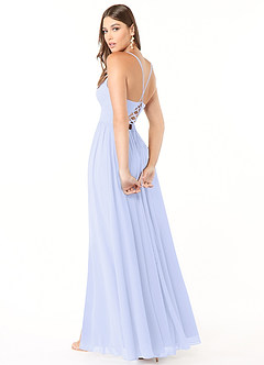 Azazie Aaida Bridesmaid Dresses Lavender A-Line Corset Chiffon Dress image5