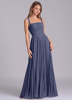 Azazie Mina Bridesmaid Dresses Stormy A-Line Pleated Chiffon Dress image5