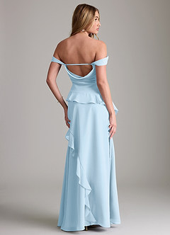 Azazie Sloane Bridesmaid Dresses Sky Blue A-Line Sweetheart Neckline Chiffon Dress image7