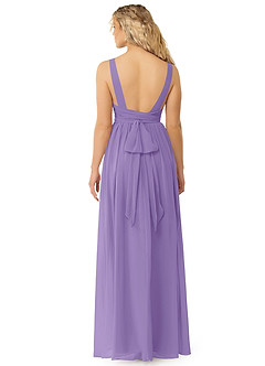 Azazie Kora Bridesmaid Dresses Tahiti A-Line Pleated Chiffon Dress image2