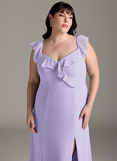 Azazie Sophie Bridesmaid Dresses Lilac A-Line Off the Shoulder Chiffon Convertible Dress image26