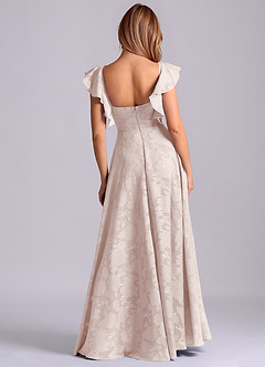 Azazie Leilani Jurken voor bruidsmeisjes Jurk van Bloemen Burn-out met A-Lijn Sweetheart Halslijn Blozend Roze image2