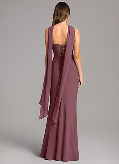 Azazie Sorrel Bridesmaid Dresses Sangria Mermaid Corset Chiffon Dress image5