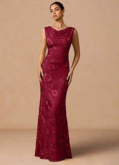 Elowis Burgundy Maxi Dress image5