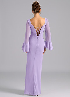 Azazie Leone Bridesmaid Dresses Lilac Mermaid Corset Chiffon Dress image6