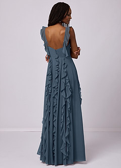 Barbie ♥ Azazie Bridesmaid Dresses Neptune A-Line with Pockets Chiffon Dress image2