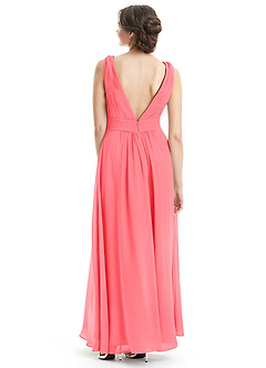 blue dress for baby girl Watermelon Bridesmaid Dress,Chiffon Bridesmaid Dress,Long Bridesmaid Dress,BD00180, US14W / Lilac main image 0