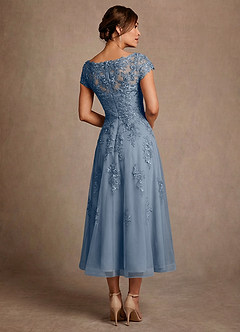 Azazie Jolanda Mother of the Bride Dresses Twilight A-Line Lace Dress image2
