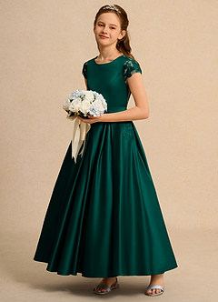 Azazie Bunny Junior Formal Flower Girl Klänningar Klä Balklänning i Spets image6