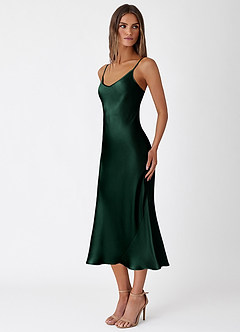 Robe Mi-Longue Vert Forêt Thalassa image3