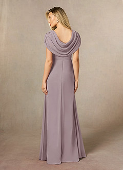Azazie Mary Mother of the Bride Dresses Dusk A-Line Side Slit Chiffon Dress image3