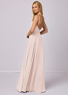 Barbie ♥ Azazie Final Sale Rose Petal A-Line Chiffon Dress image4