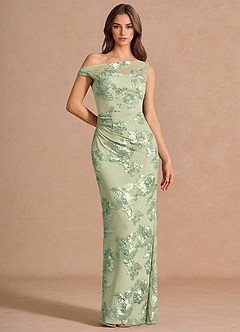 Melian Light Green Maxi Dress image4