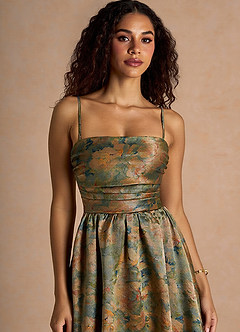 Ziva Vintage Teal Maxi Dress image5