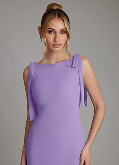 Azazie Luddie Bridesmaid Dresses Tahiti Mermaid Bow Chiffon Dress image3