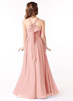Azazie Jaylah Junior Rosette A-Line Ruched Chiffon Dress image1