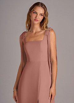 Azazie Debra Abiti da Damigella Abito Convertibile A-Line in Chiffon Con Tasche Cedro Rosa image7