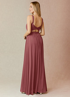 Azazie Reniya Bridesmaid Dresses Amethyst A-Line Pleated Mesh Convertible Dress image2