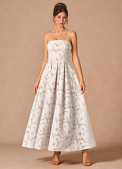 Damiana Vit Maxiklänning image1