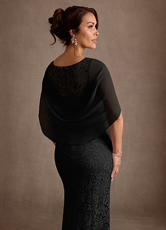 Azazie Karyn Mother of the Bride Dresses Black Mermaid Lace Dress image6